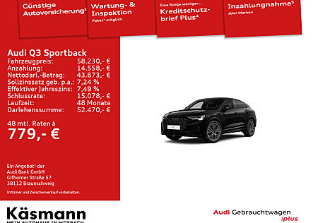 Audi Q3 Sportback 35TDI S line AHK NAV KAM SHZ XEN