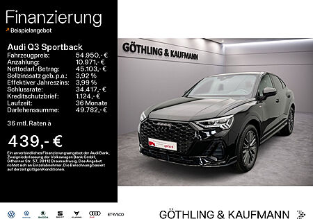 Audi Q3 Sportback 40 TDI qu 2x S line S tro*Sonos*Standh*LED*Virtual*Navi+*Kamera*Assistenz*AHK*