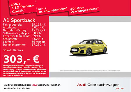 Audi A1 Sportback 25 TFSI advanced DAB/PDC/Virtual