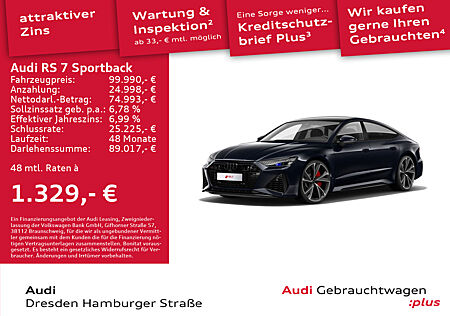 Audi RS7 RS 7 Sportback 4.0TFSI quatt. Dynamik-Paket plus