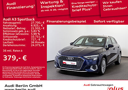 Audi A3 Sportback advanced 35 TFSI S tr. PDC LED NAVI