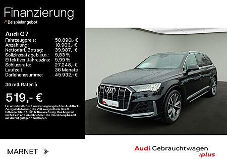 Audi Q7 55 TFSI e S line quattro*Matrix*AHK*Tour*Rückfahrkamera*AHK*Einparkhilfe*Navi*