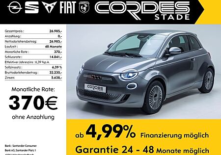 Fiat 500E Kamera Tempomat SHZ Klimaaut CarPlay PDC