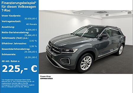 VW T-Roc AHK LED Navi Ahk abnehmbar Style 1.5 TSI DSG