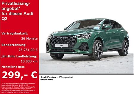 Audi Q3 Sportback S LINE 40 TFSI QUATTRO Matrix- AHK- AHK-klappbar Navi Leder