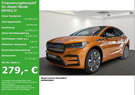 Skoda Enyaq iV COUPE RS 220 kW 4x4 AHK LEDER Vollausstattung