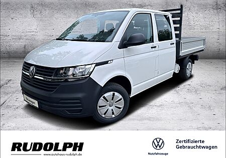 VW T6 .1 Transporter Doppelkabine 2.0 TDI 6-Gang Klima BT AHK-Vorb. Reserverad