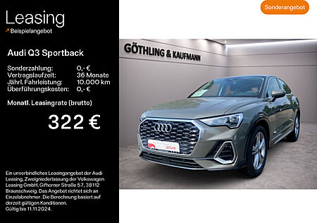 Audi Q3 Sportback 40 TDI qu S line S tro*LED*Virtual*Navi+*Kamera*ACC*Teilleder*Sportsitze*