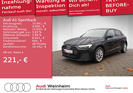 Audi A1 Sportback 25 TFSI LED PDC SHZ uvm