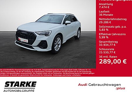 Audi Q3 35 TFSI S tronic S line NaviPlus APS-Plus Kamera ACC OptikPaket-schwarz Plus SHZ GRA VirtualCP-Plus