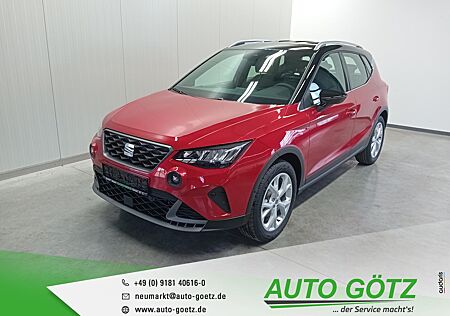 Seat Arona FR DSG 4-Jah Garantie* AHK*Navi*DAB*VZE*LED*ACC*SmartLink*DigiCockpit*Kamera*ParkAssist*Kessy*BlindSpot*Freispr.*Sitzheiz*PDC*vo+hi*Alu*LichtAssist*SpurAssist*Connect*ZV-Funk*4xEFH*Ladeboden*Nebel*Armlehne*Metallic