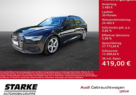 Audi A6 Avant 35 TDI S tronic S line NaviPlus LED APS-Plus SHZ B&O Memory ACC GRA OptikPaket-schwarz