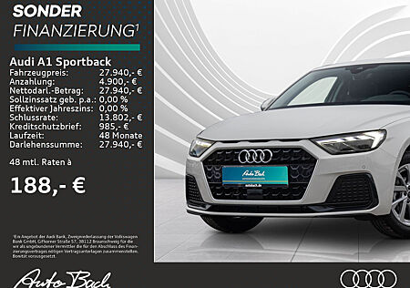 Audi A1 Sportback advanced 25 TFSI 70(95) kW(PS) Schaltgetriebe