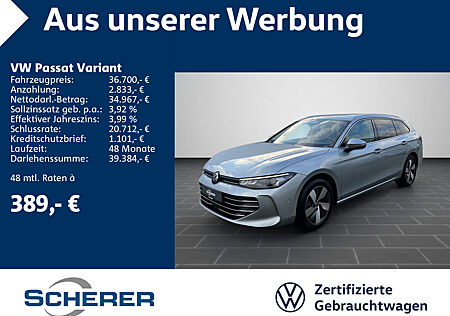 VW Passat Variant 1.5 TSI Business DSG AHK/LED/Rear View/Sitzheizung vo. uvm.