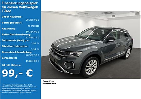 VW T-Roc Sitzheizung AHK LED Navi Ahk abnehmbar Style 1.5 TSI DSG