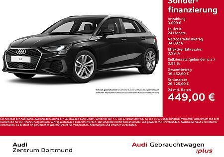 Audi A3 Sportback 35 S LINE AHK CAM LM17 NAVI+ SITZHZ