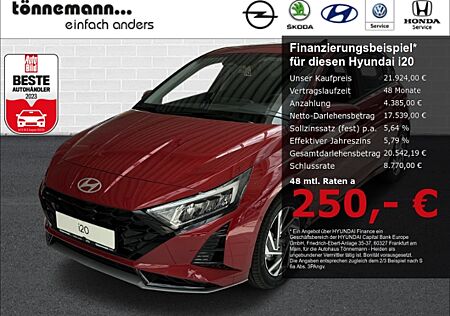 Hyundai i20 T-GDi TREND 48V DCT+VOLL-LED+NAVI+RÜCKFAHRKAMERA+SITZ-/LENKRADHEIZUNG