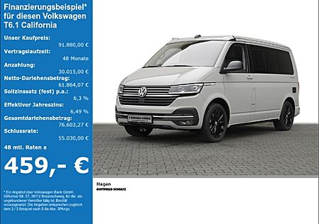 VW T6 California T6.1 California OCEAN 2.0 TDI DSG SPORTPAKET 8FACH BEREIFTSOFORT VERFÜGBAR!