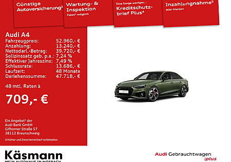 Audi A4 Lim. 40TDI quattro S line B&O NAV KAM MATRIX