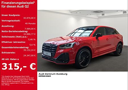 Audi Q2 S line 35 TFSI Panorama Navi Leder digitales Soundsystem LED Blendfreies Fernl. sofort verfügbar!