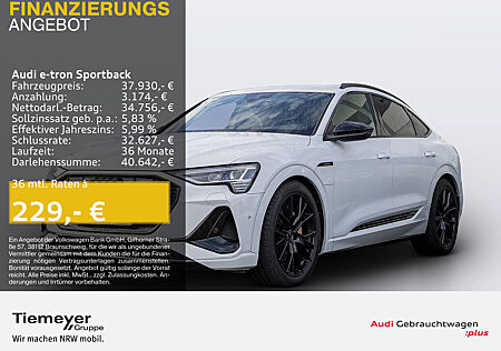 Audi e-tron Sportback 50 Q S LINE BLACK LM21 ALCANTARA KAMERA BuO