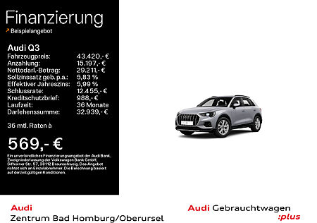 Audi Q3 advanced 40 TFSI quattro*Navi*Alu*AHK*PDC*Virtual Cockpit*Kamera*Sitzheizung