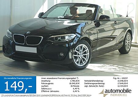 BMW 220i Cabrio Advantage Xenon Navi Leder Lenkradh.