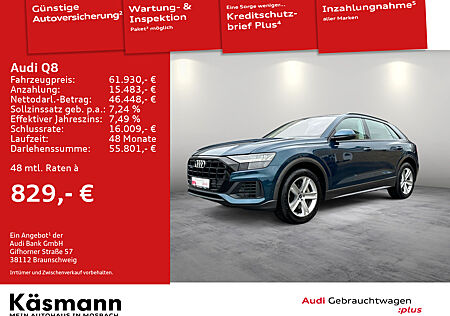 Audi Q8 55TFSIe quattro AHK PANO MATRIX LUFT HUD