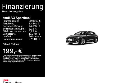 Audi A3 Sportback 35 TFSI advanced*LED*VIRTUAL*NAVI-PLUS*KAMERA*17ZOLL