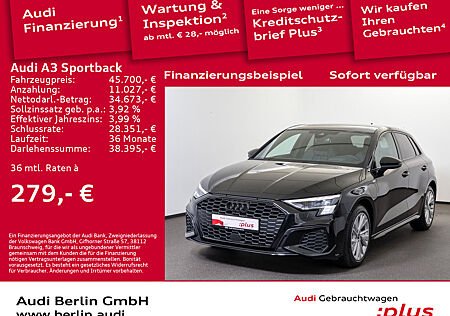 Audi A3 Sportback TFSI e S line 40 e S tr. PDC NAVI