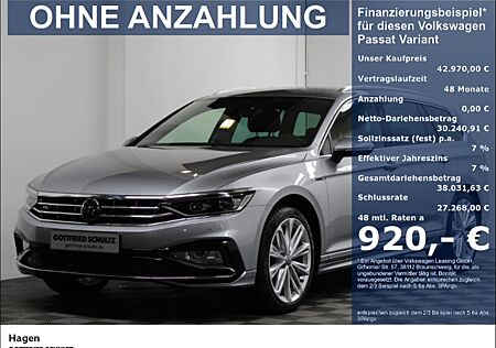 VW Passat Variant Elegance 2.0 TDI DSG 2x R-LineAHK NAVI LED ALU19