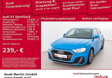 Audi A1 Sportback S line 25 TFSI 5-G. VIRTUAL SITZHZG