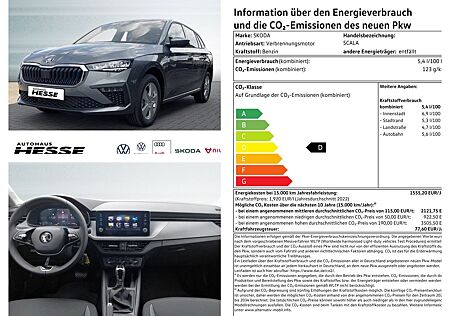 Skoda Scala 1,0 TSI DSG Essence, 16 Alu, LED, AHK, PDC h, MFL, Klima, Sitzhzg. v,