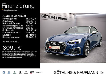 Audi S5 Cabriolet TFSI tip*EUPE 98.110*B&O*HUD*Laser*Virtual*Navi+*S-Stze*Dynamiklenkung*360° Kamera*Fahren*Parken*AHK