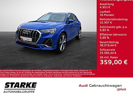 Audi Q3 45 TFSI quattro S tronic S line Matrix AHK Navi Pano APS RFK 20 Zoll