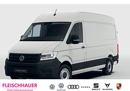 VW Crafter mittellang Hochdach Klima LED Parksensoren Universalboden SHZ Spurhalteass.