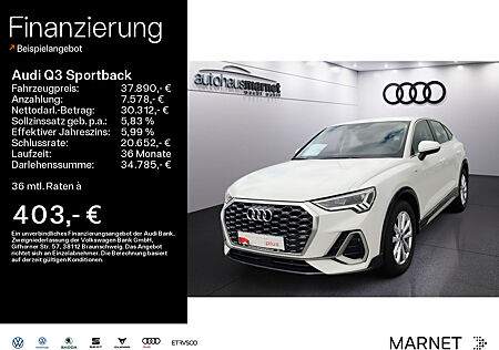 Audi Q3 Sportback S line 35 TDI*LED*Einparkhilfe*Allwetter*Tempomat*Navi*Sitzheizung*