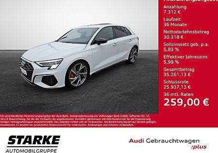 Audi S3 Sportback 2.0 TFSI quattro NaviPlus Matrix Alcantara OptikPaket-schwarz Memory HeadUp ACC Massage Kamera SHZ B&O GRA