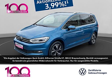 VW Touran Highline 1.5 TSI DSG AHK-klappbar Navi digitales Cockpit LED Kurvenlicht