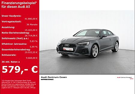 Audi A5 Coupe 45 TFSI quattro S-LINE S-TRONIC LED PANO AHK NAV PLUS SHZ PDC MUFU