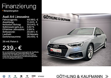 Audi A4 Limousine 40 TFSI qu S line S tro*B&O*S-Sitze*LED*Virtual*Navi+*Tour*Optik*AHK*