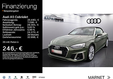 Audi A5 Cabriolet S line 40 TFSI quattro*Navi*LED*Alu*HUD*PDC*Virtual Cockpit*Kamera*Sitzheizung