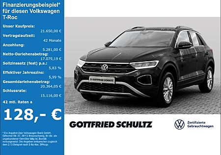 VW T-Roc 1.0 TSI Life Navi LED PDC SHZ