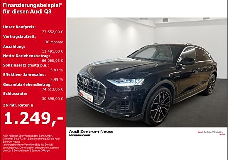 Audi Q8 55 TFSI quattro Luftfederung StandHZG Panorama Navi digitales Cockpit