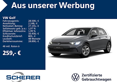 VW Golf VIII 2.0 TDI DSG Life NAVI SHZ RFK LED ACC