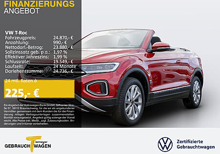 VW T-Roc Cabrio 1.0 TSI STYLE NAVI SITZHZG VIRTUAL LED+