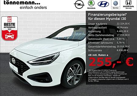 Hyundai i30 FACELIFT T-GDI ADVANTAGE+VOLL LED+NAVI+RÜCKFAHRKAMERA+SITZ-/LENKRADHEIZUNG+PARKPILOT VO+HI