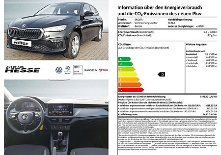 Skoda Scala 1,0 TSI Essence, 16 Alu, LED, PDC h, Sitzhzg. v, Bluetooth, Klima