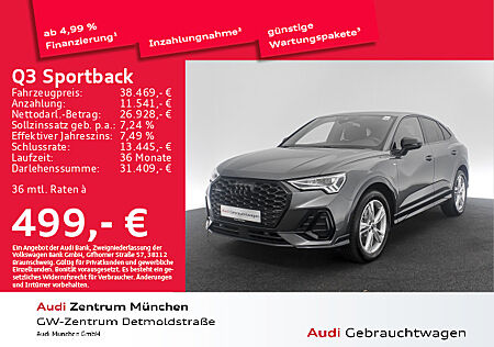 Audi Q3 Sportback 45 TFSI qu. S tronic S line Virtual+/Navi+/PDC+