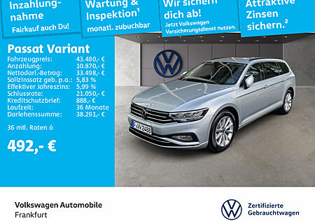 VW Passat Variant 2.0 TDI DSG Business Navi RearView DAB+ LED Business 2.0 TDI SCR 147 kW 7-Gang-DSG